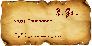 Nagy Zsuzsanna névjegykártya