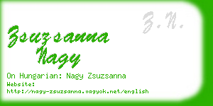 zsuzsanna nagy business card